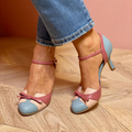 Bellarosa™ | Sandalias coloridas con nudo y tiras, con puntera redonda