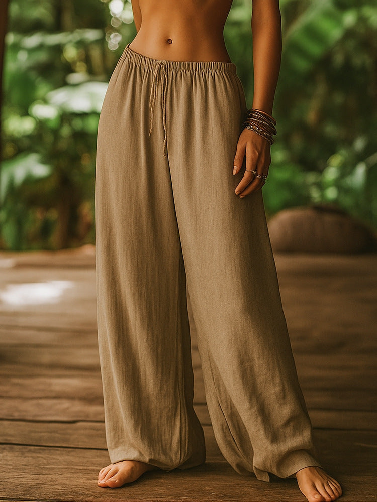 Cayenne™ | Pantalones de Algodón-Lino Sueltos