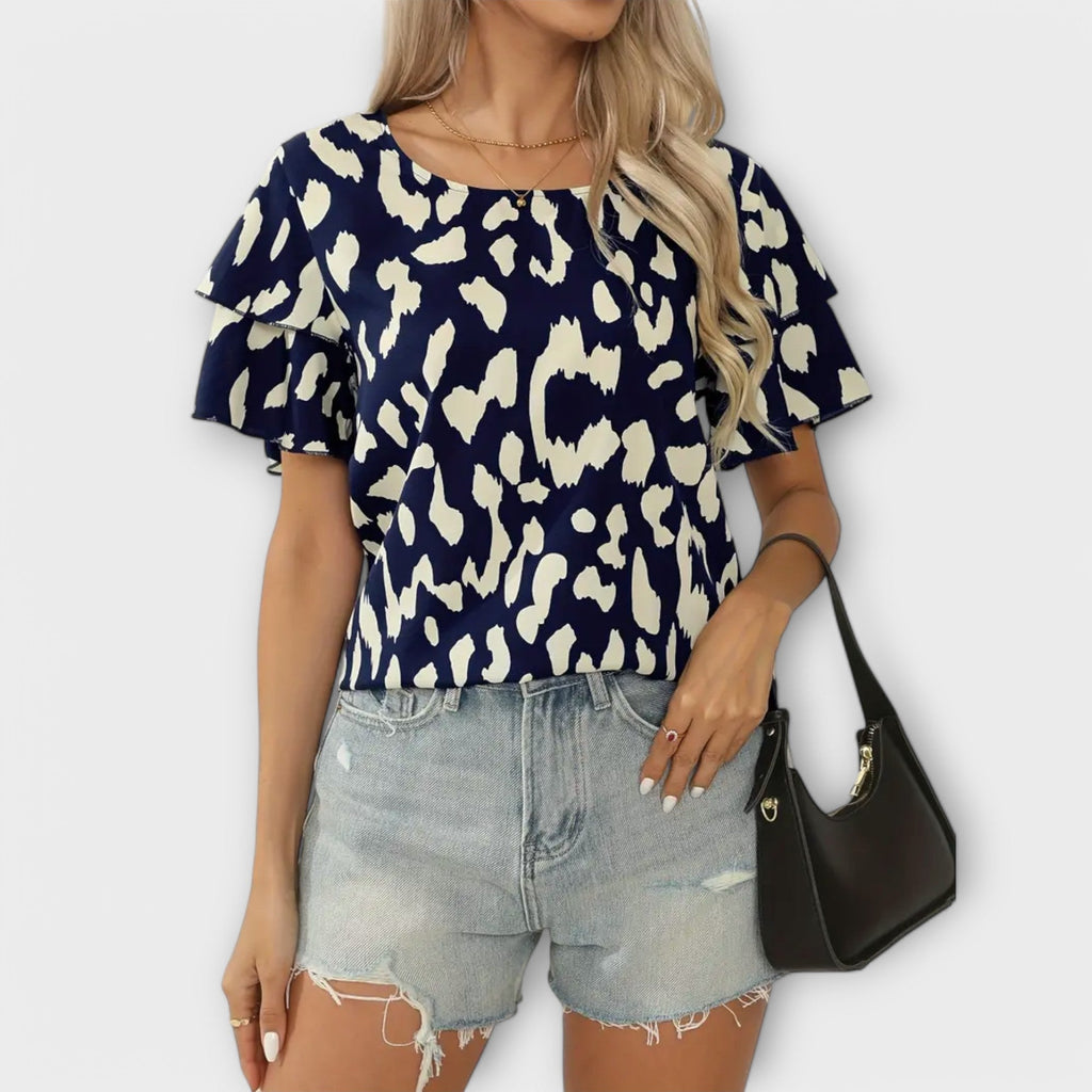 Evelyn™ | Blusa casual con escote redondo