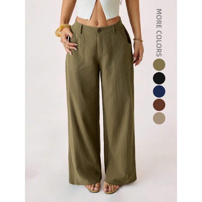 Liliana™ | Pantalones de Lino Naturales