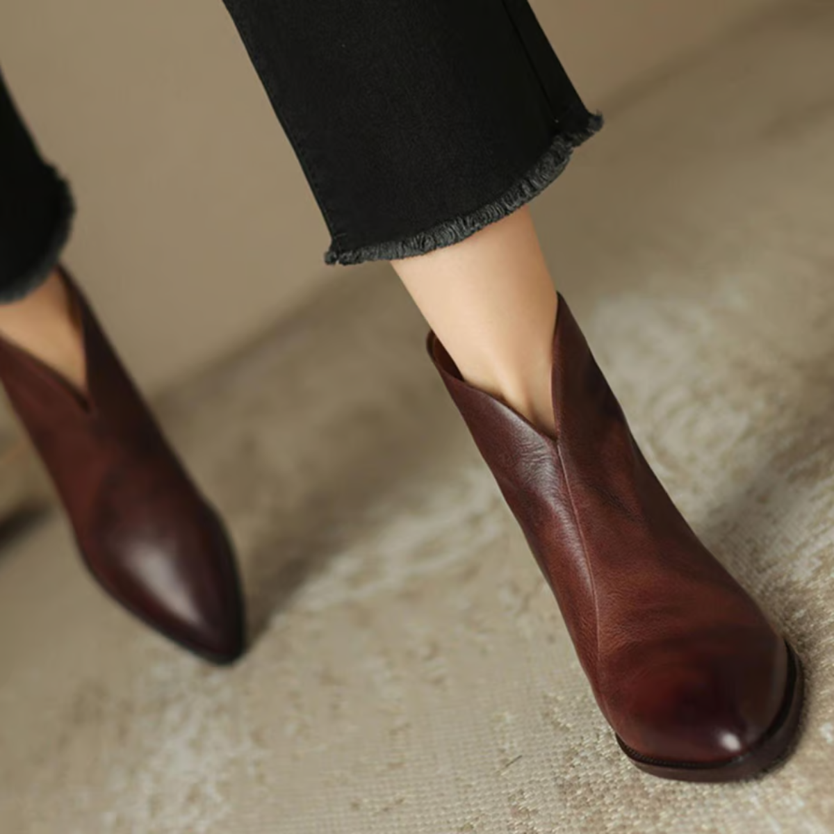 Camille™ | Botines de Lujo con Tacón Bajo