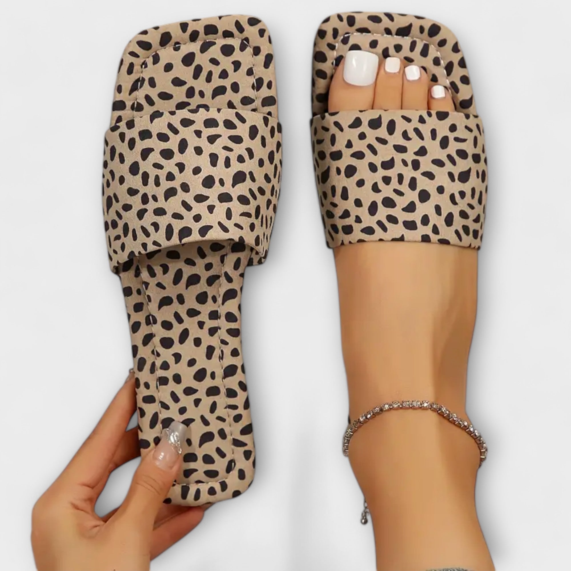 Elisabete™ | Mocasines planos con estampado de leopardo