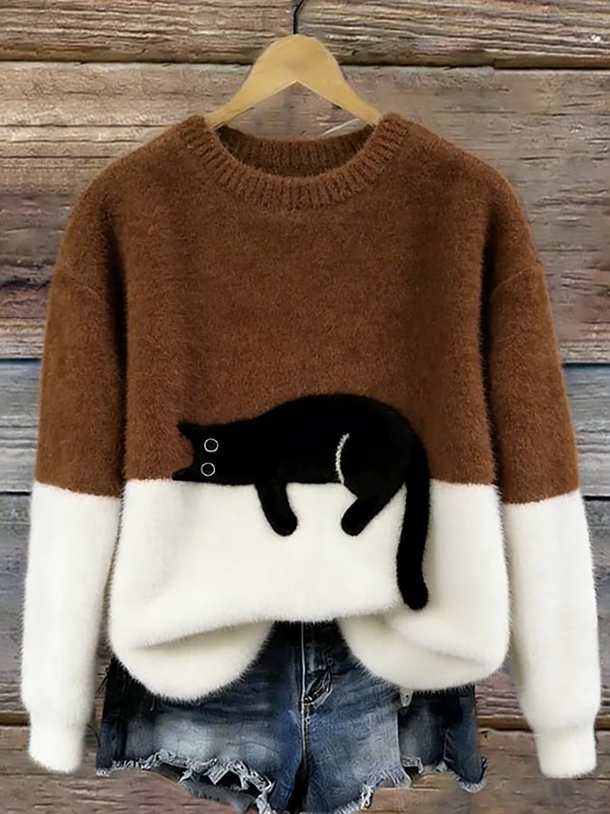 LUNA™ | Sudadera Femenina con Estampado de Gato