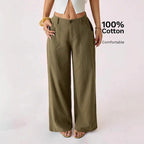 Liliana™ | Pantalones de Lino Naturales