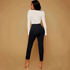 Versailles™ | Pantalones Slim Cintura Alta