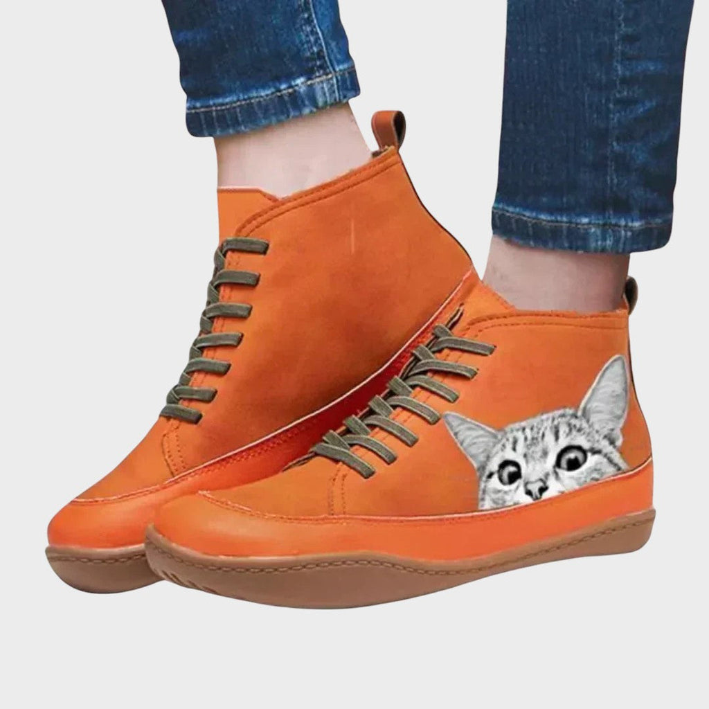 Kitty™ | Botas de cuero para amantes de gatos