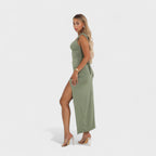 Sarella™ | Vestido largo con espalda descubierta y lazo