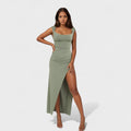 Sarella™ | Vestido largo con espalda descubierta y lazo