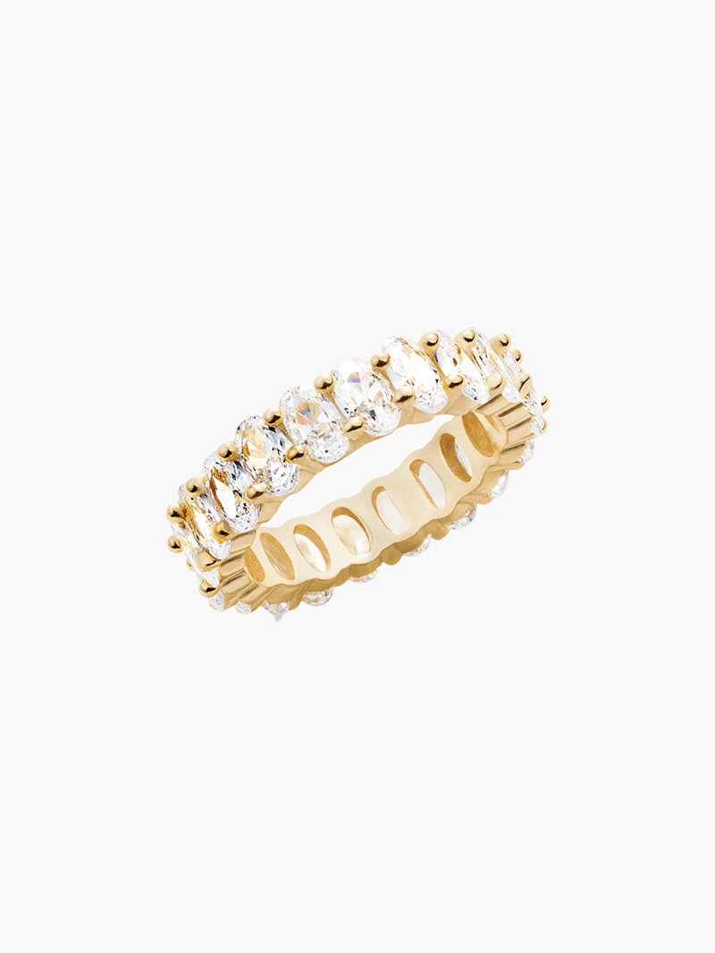 Anillo de corte ovalado