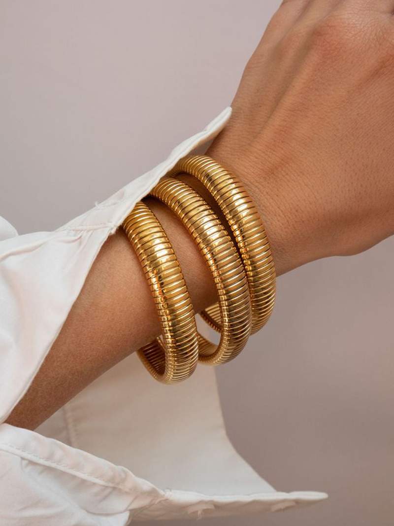 Pulsera estriada
