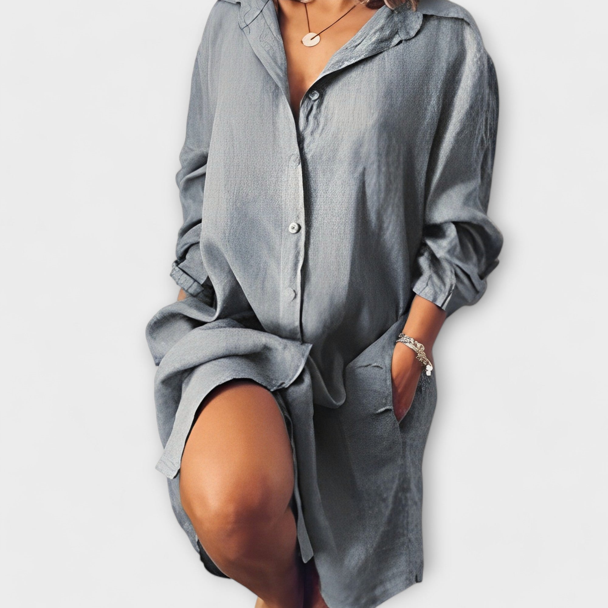 Clara™ | Blusa casual de lino