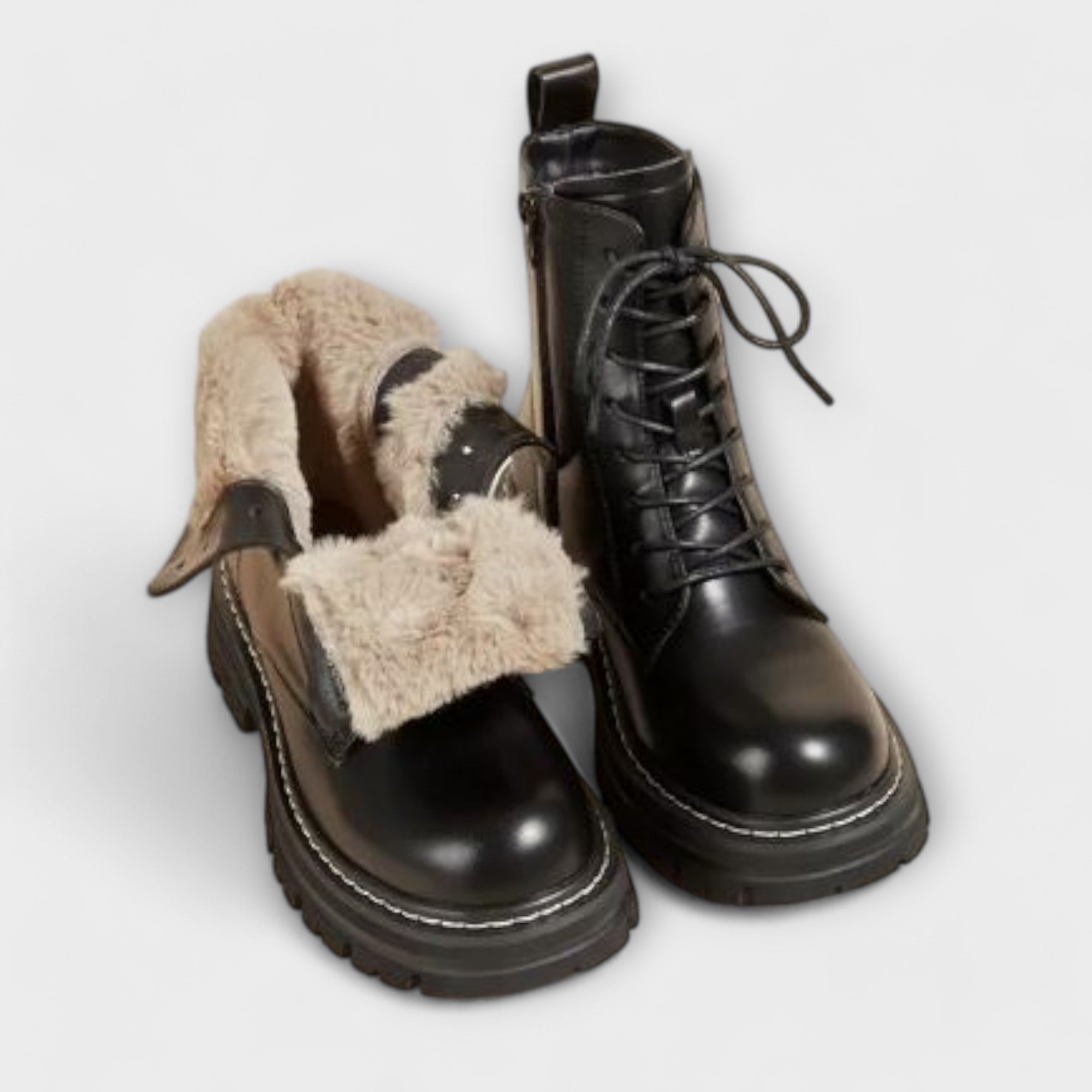Flávia™ | Botas de cuero para mujer