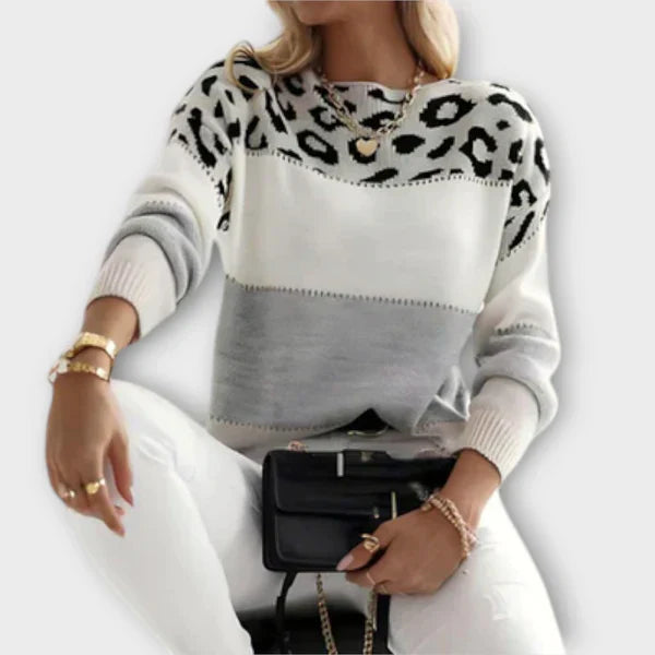 Sandra™ | Suéter Estándar de Leopardo