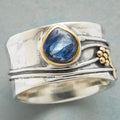 Anillo Bohemio de Meditación con Piedra Preciosa - Paz