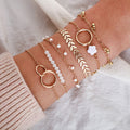 LuxJoy Conjunto Pulseras De Oro Antiguas - Colección Vintage