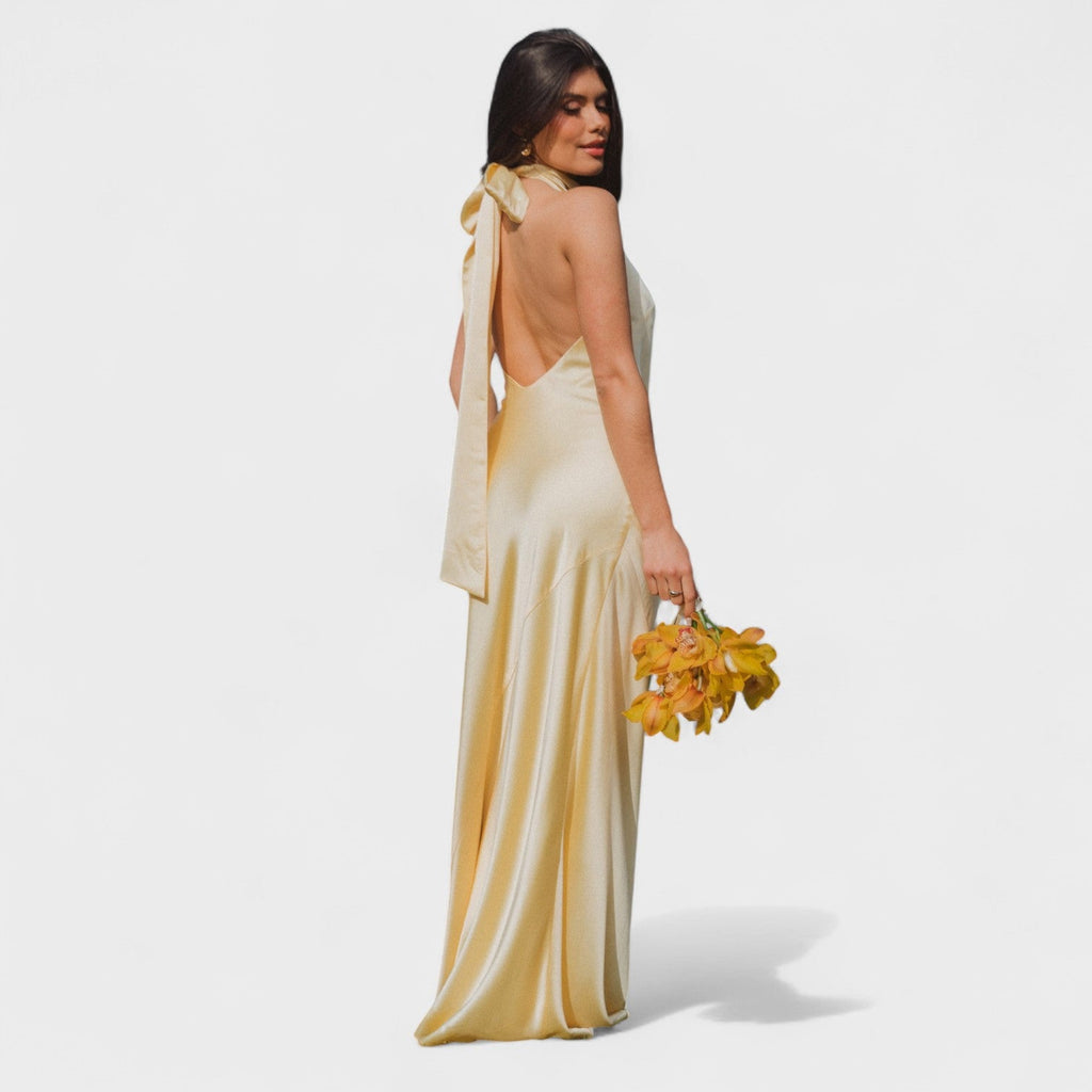 Martina™ | Vestido con lazo de satén
