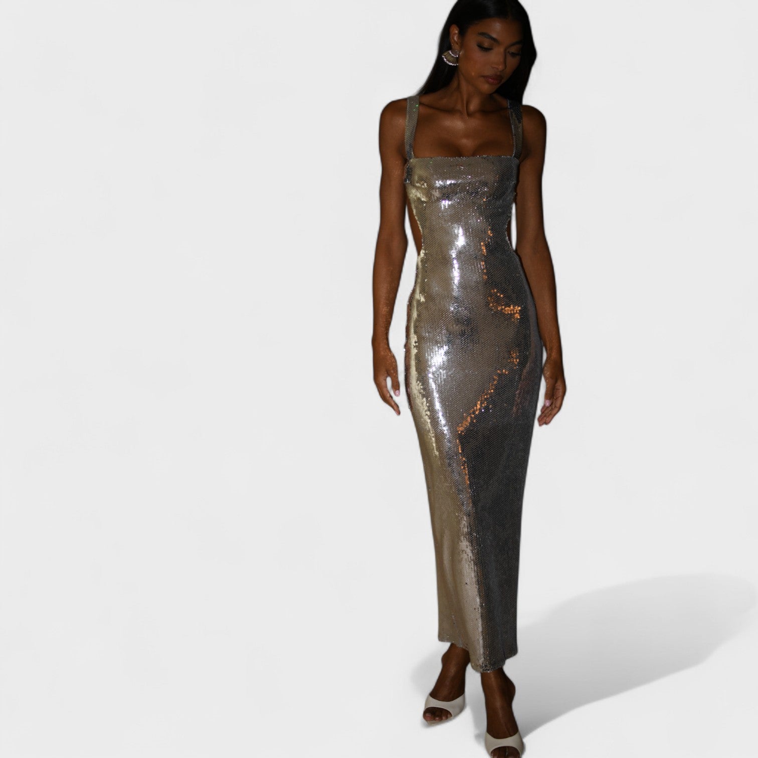 Vestido de gala Sparkle Silver™ | Edición de noche