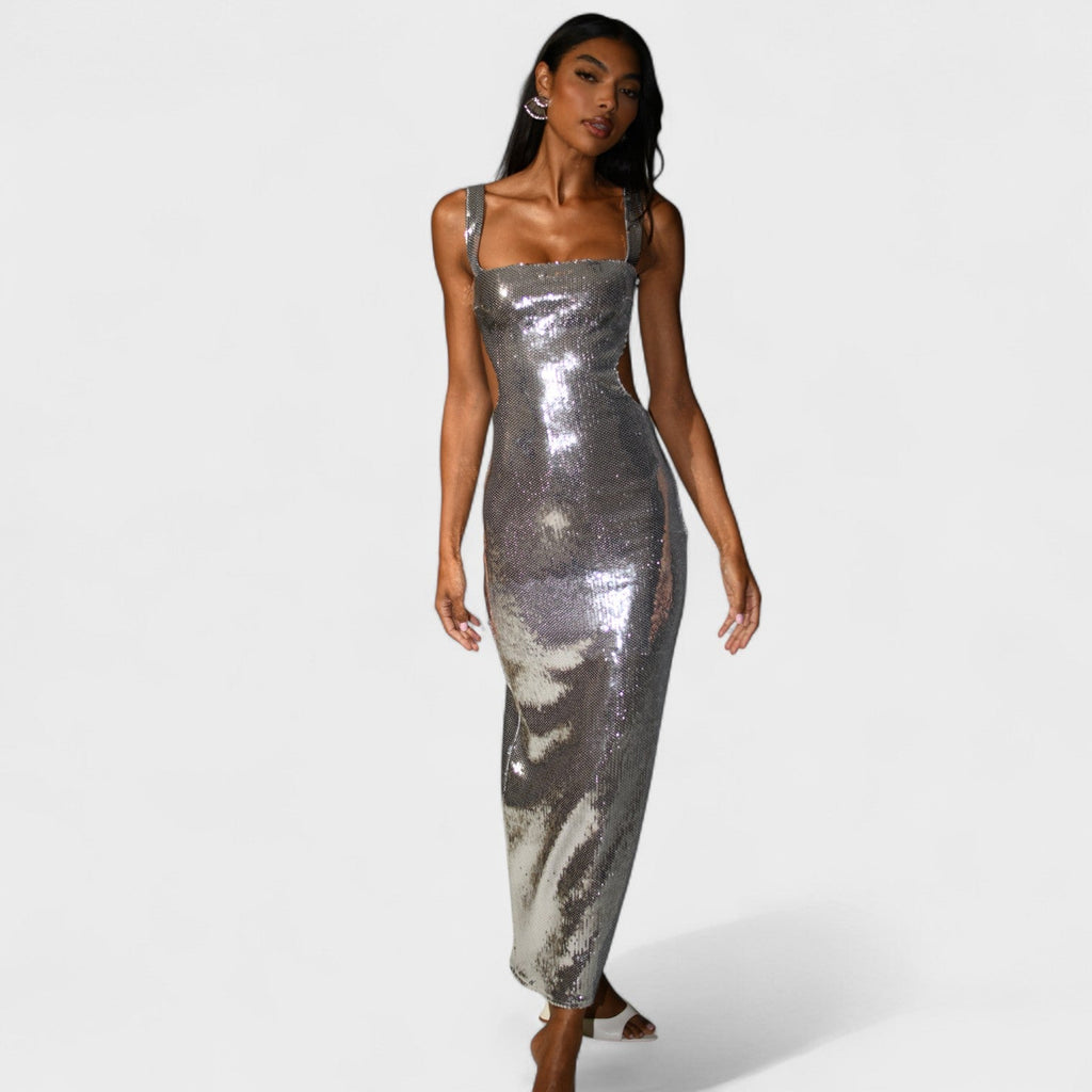 Vestido de gala Sparkle Silver™ | Edición de noche