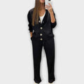 Chantal™ | Conjunto de chaqueta de punto y pantalones