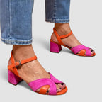 Lorette™ | sandalias de combinación de colores con tacón cómodo