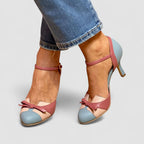 Bellarosa™ | Sandalias coloridas con nudo y tiras, con puntera redonda
