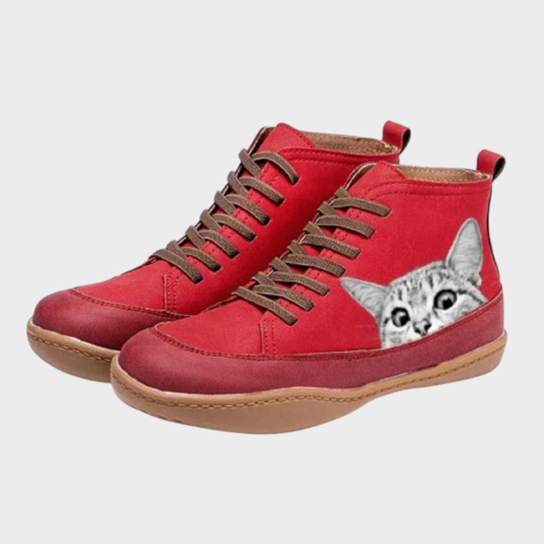 Kitty™ | Botas de cuero para amantes de gatos
