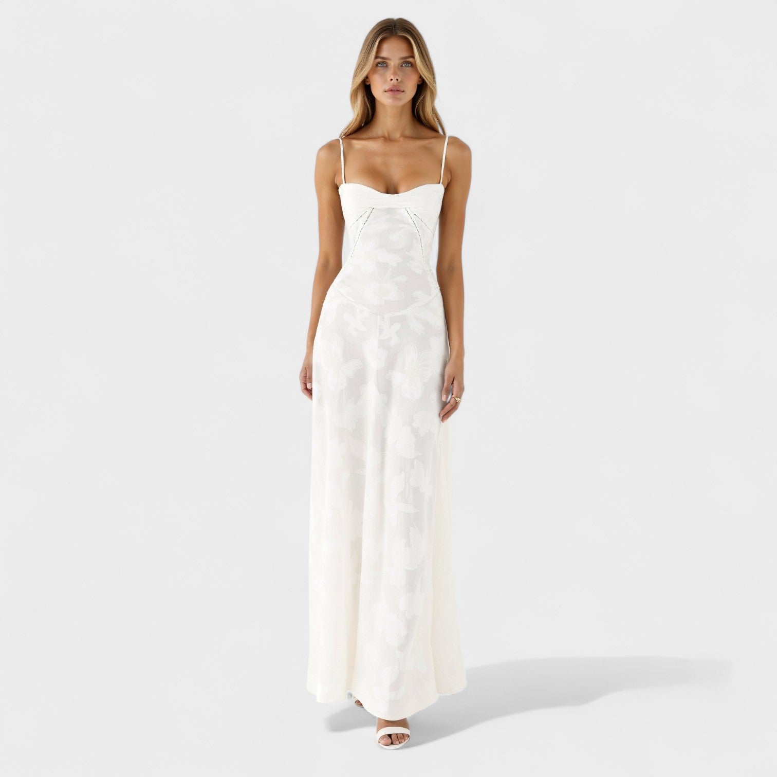 Verona™ | Vestido maxi de encaje floral