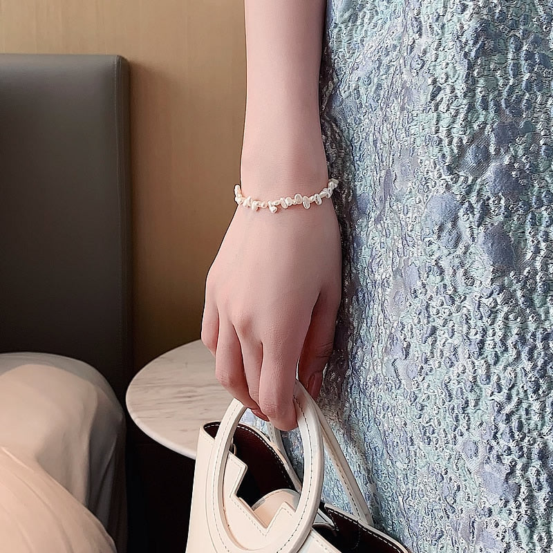 Céline Pulsera Elegante De Perlas - Lujo En El Visual