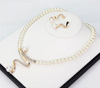 Conjunto de Collar y Pendientes de Perlas - Estilo Único