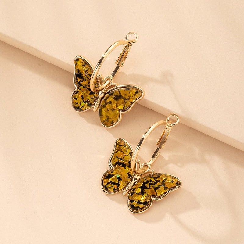 Mariposa | Pendientes Pintados
