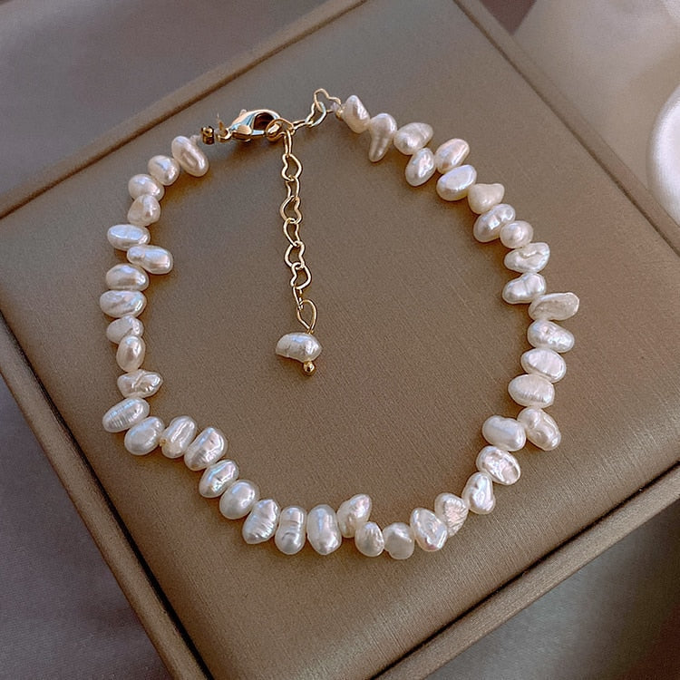 Céline Pulsera Elegante De Perlas - Lujo En El Visual
