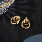 Pendientes De Oro Exclusivos Diseño | Lujoso