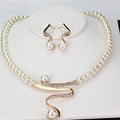 Conjunto de Collar y Pendientes de Perlas - Estilo Único