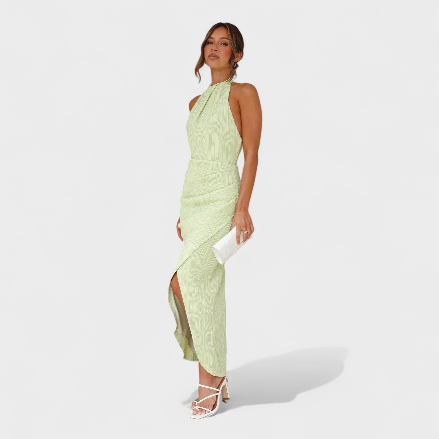 Camila™ | Vestido largo con pliegues