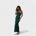 Carmen™ | Vestido de satén sin mangas