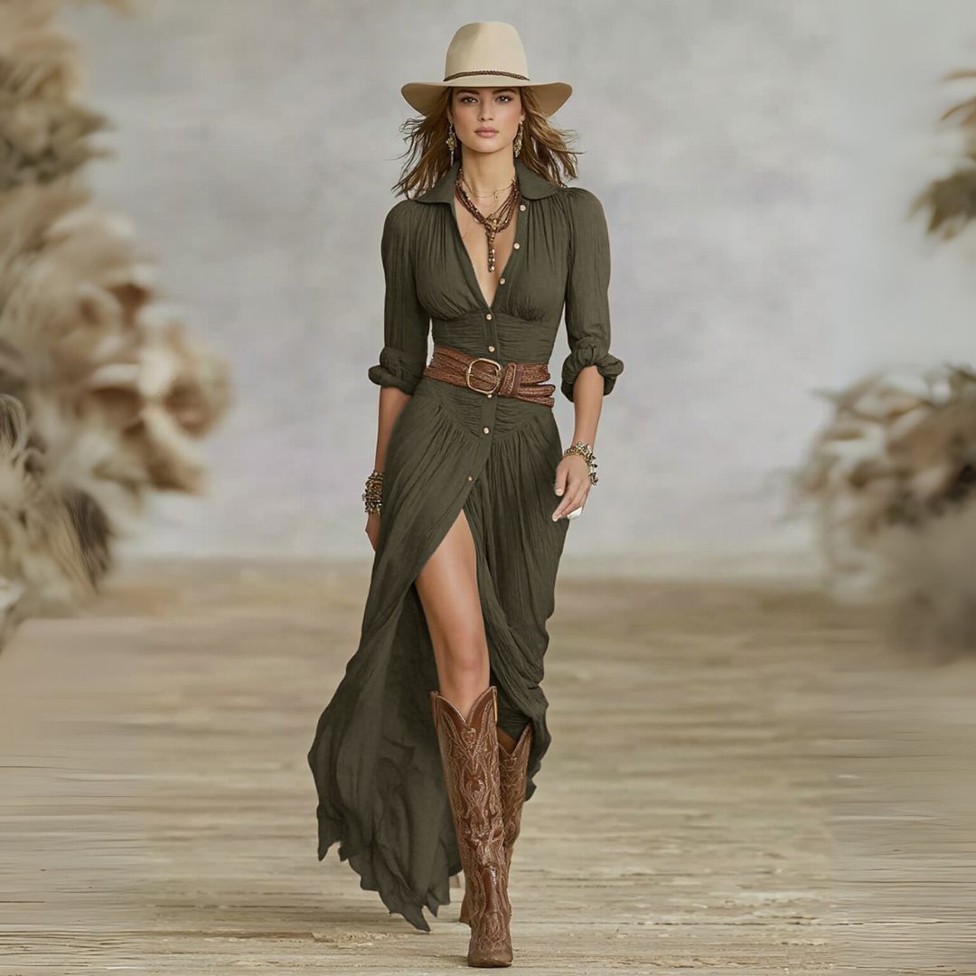 Sara™ | Vestido Maxi Chic