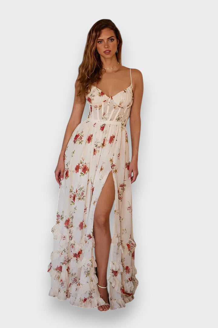 Sónia™ | Vestido midi con estampado floral