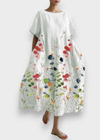 LILIANA™ | Vestido largo casual con libertad de movimiento y estilo floral para los días de verano