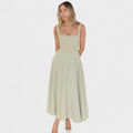 Maribel™ | Vestido Midi con escote cuadrado