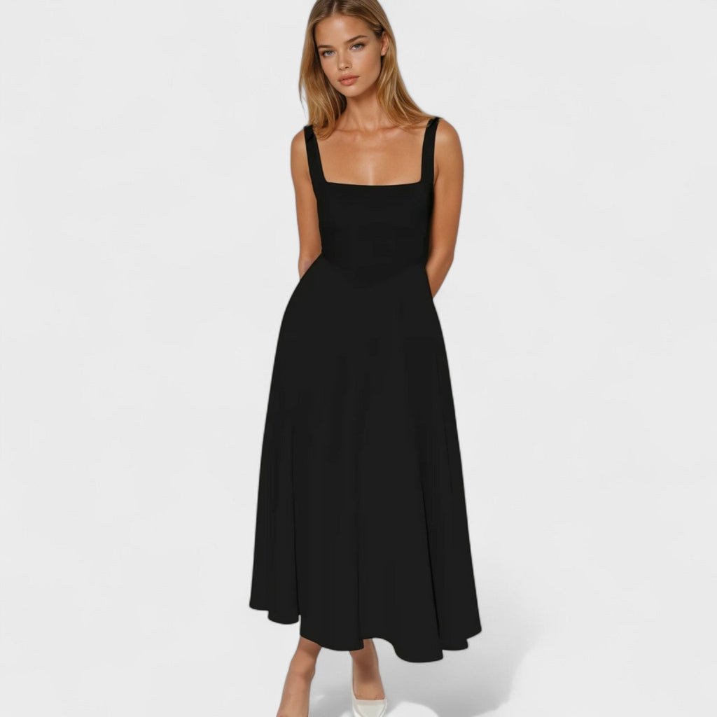 Maribel™ | Vestido Midi con escote cuadrado