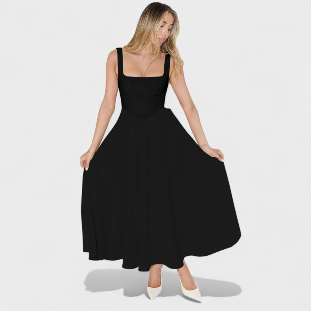 Maribel™ | Vestido Midi con escote cuadrado
