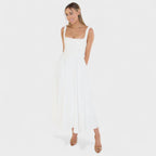 Maribel™ | Vestido Midi con escote cuadrado