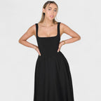 Maribel™ | Vestido Midi con escote cuadrado