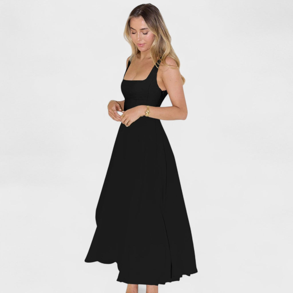 Maribel™ | Vestido Midi con escote cuadrado