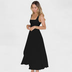 Maribel™ | Vestido Midi con escote cuadrado