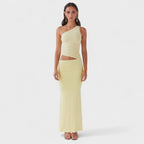 Seranella™ | Vestido maxi asimétrico con corte