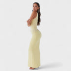 Seranella™ | Vestido maxi asimétrico con corte