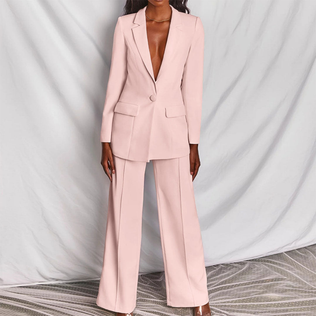 Lara™ | Elegante Blazer y Conjunto de Pantalones