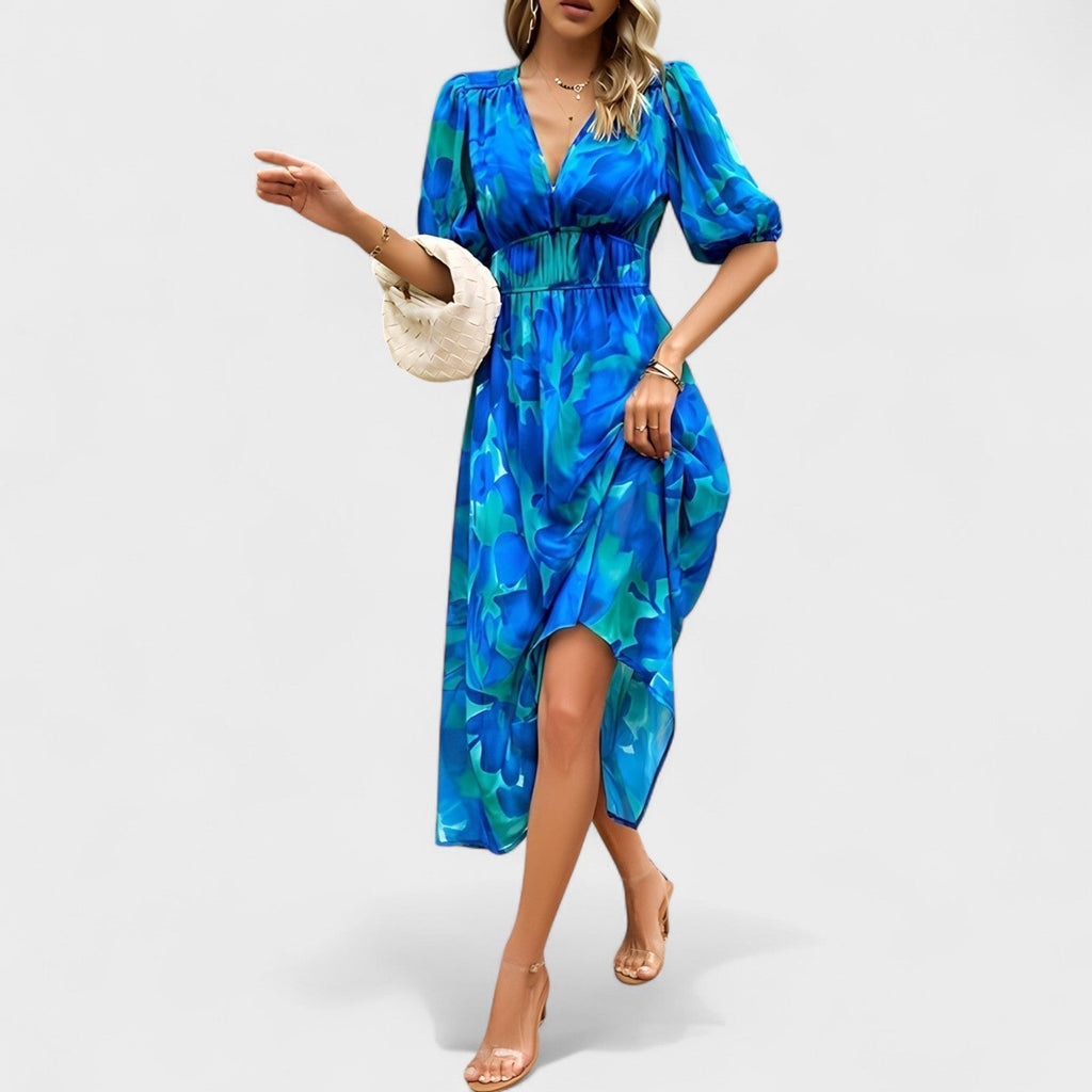 Clara™ | Vestido Midi Floral Elegante