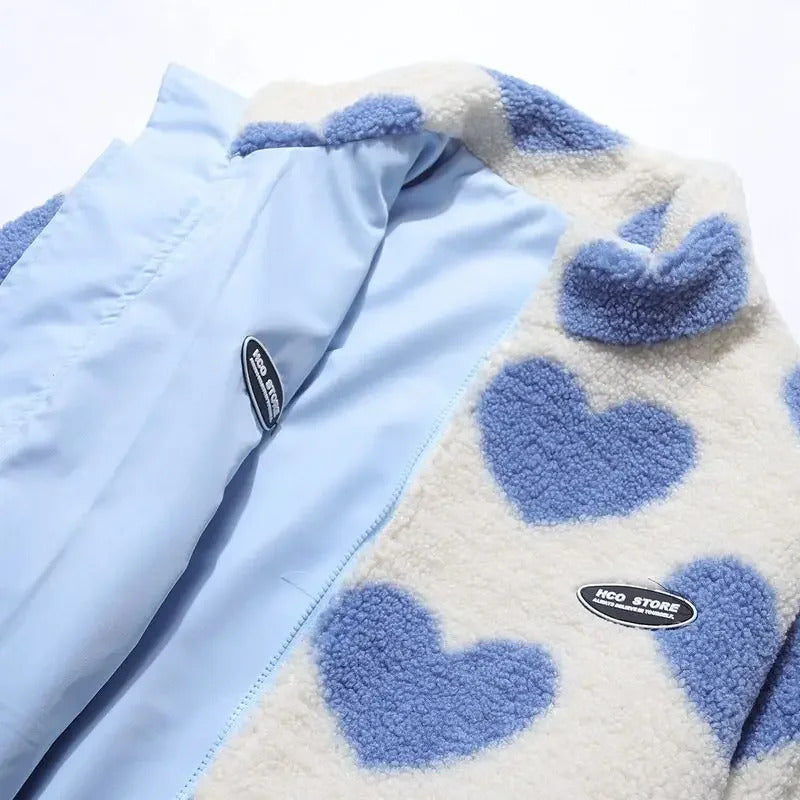 Cecil™ | Abrigo reversible de corazones